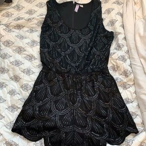 Sequin semi formal romper